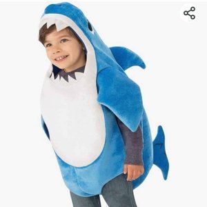 3t/4t musical blue baby shark costume